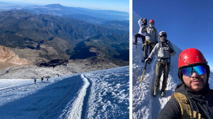 Jóvenes alpinistas de Nuevo Laredo conquistan la cima del volcán más alto de México