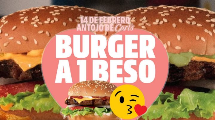 ‘Burger a 1 beso’: la promoción de Carl’s Jr. para este 14 de febrero; dónde y cómo aprovecharla