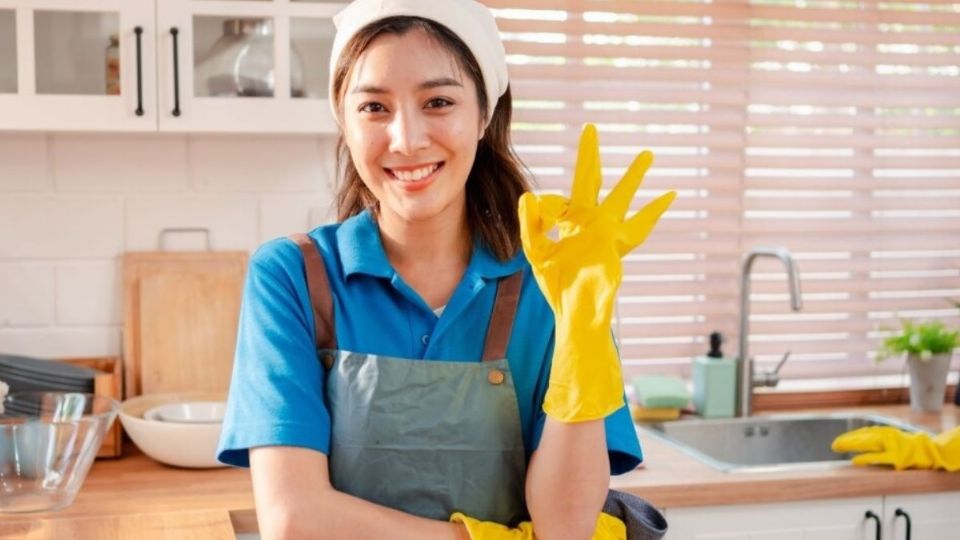 Herramientas de limpieza listas para eliminar polvo, polen y bacterias de los pisos del hogar