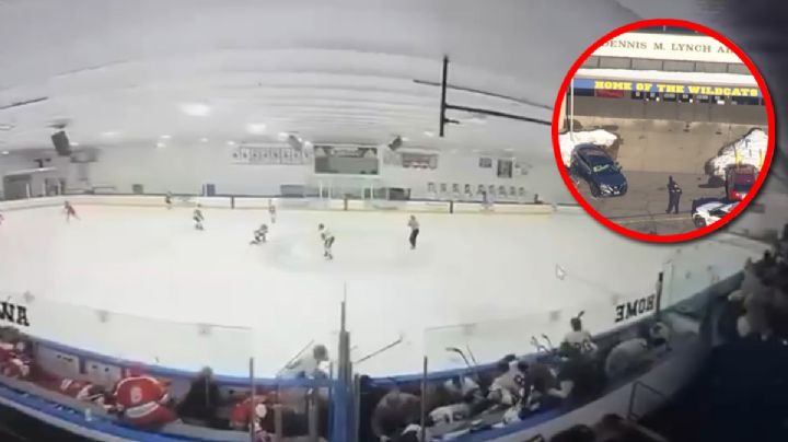 MOMENTO EXACTO en que hombre desata tiroteo en pista de hielo de EU | VIDEO