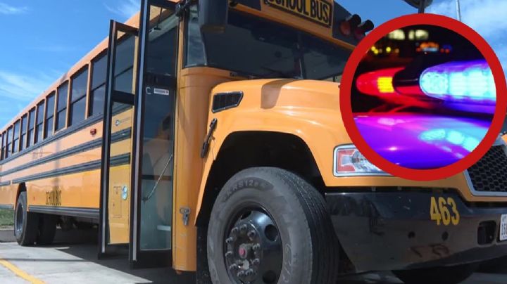 Reportan choque de autobús escolar en Laredo; ¿hay estudiantes heridos?