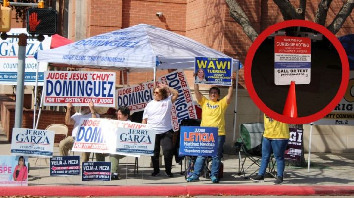 Instalan drive thru en elecciones anticipadas en el Condado de Webb para personas con discapacidades