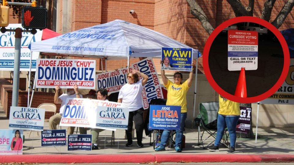 Instalan drive thru en elecciones anticipadas en el Condado de Webb para personas con discapacidades