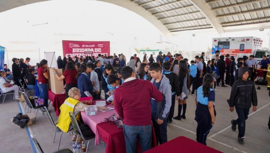 Secundaria 97 de Nuevo Laredo recibe la tercera 'Brigada Contacto Joven 2026'