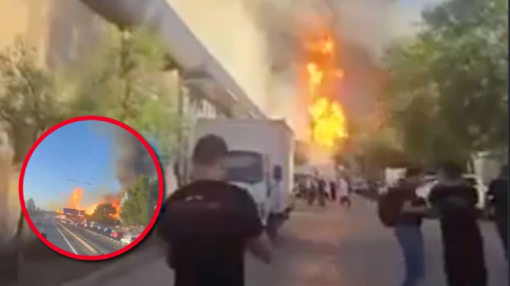 MOMENTO EXACTO en que pipa de gas explota; llamas calcinaron a 3 personas | VIDEO