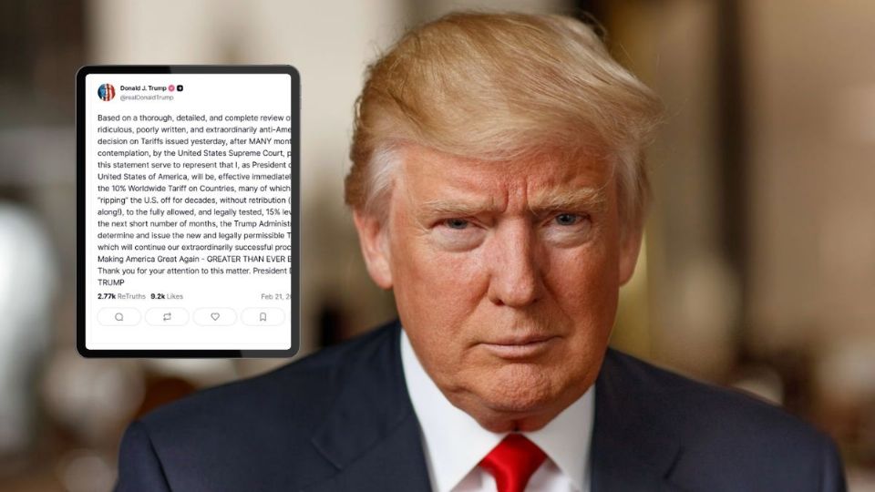 Donald Trump aumentará de 10 al 15% el arancel global.