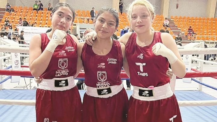 Boxeadoras de Nuevo Laredo reinan en el encordado