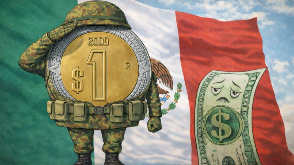 Superpeso entre rojo, blanco y verde