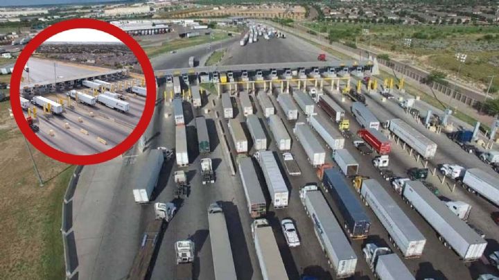Bajan los cruces de camiones de carga de Estados Unidos a México por Laredo; estas son las cifras