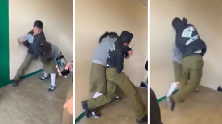 Indignación en Veracruz: alumno golpea brutalmente a jovencita al interior de secundaria | IMÁGENES FUERTES