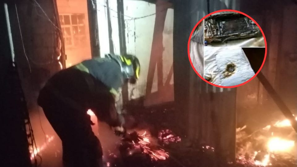 Debido a los materiales inflamables dentro de la vivienda las llamas se propagaron rápidamente.