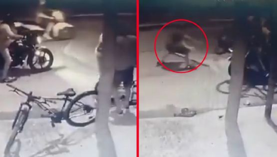 Padre se enfrenta a delincuentes armados durante asalto; quería salvar a su hijo y le dispararon | VIDEO