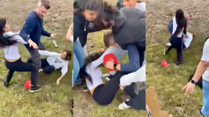 Caos en protesta estudiantil en Texas; jovencita es agredida por simpatizante de Trump | VIDEO