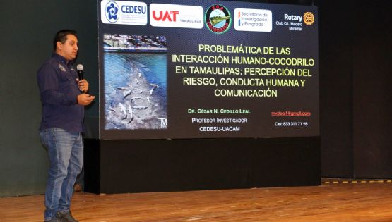 Analiza la UAT interacción humano-cocodrilo en el sur de Tamaulipas