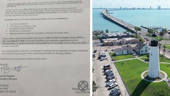 Port Isabel: mediante cartas a sus casas, piden a residentes que comprueben que son ciudadanos de EU