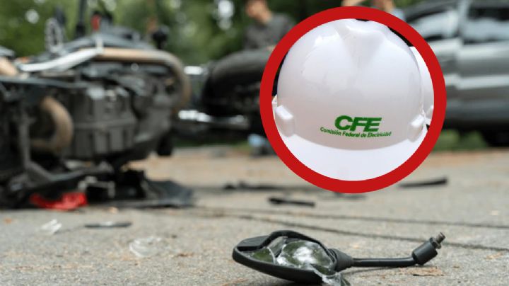 Trabajador de la CFE no llegó a trabajar; fue atropellado aparatosamente por motociclista