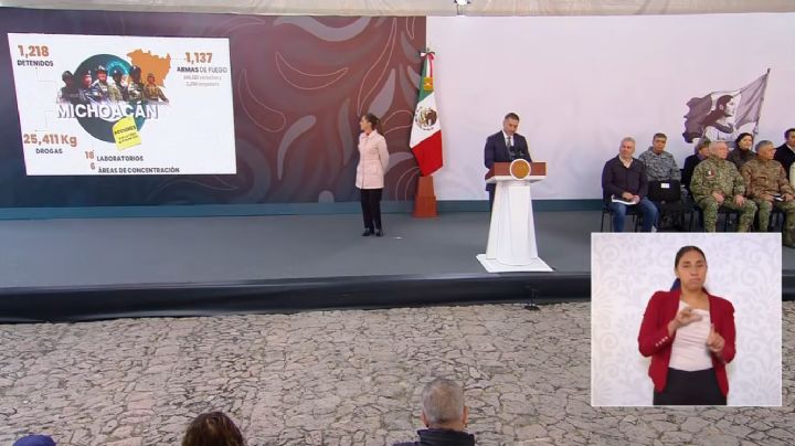 Michoacán reduce homicidios y delitos; Sheinbaum respalda estrategia de paz