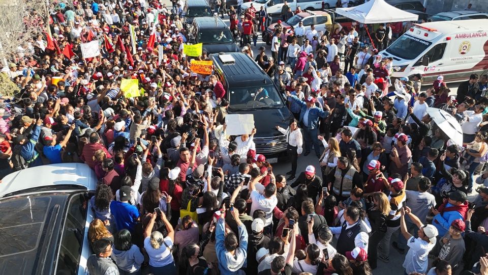 Claudia Sheinbaum fue recibida con cariño en Nuevo León