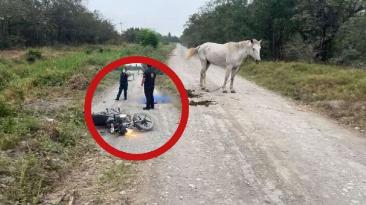 Estudiante del Conalep sufre extraña muerte cuando iba a clases; su moto se enredó con un mecate