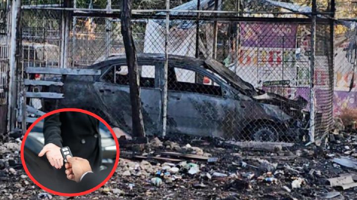 Hombre pierde su herramienta de trabajo tras incendio que consumió su auto; lo había comprado el día anterior