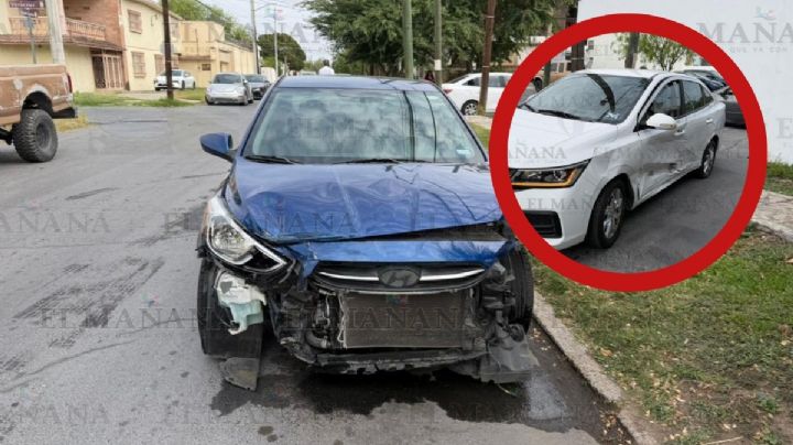 Hombre se 'vuela' el alto y choca con carro de agencia en la colonia Jardín; terminó en el hospital