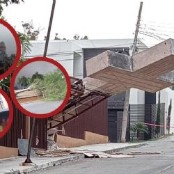 'Violento Nortazo' lleva ráfagas de 120 km/h a Tamaulipas; colapsa enorme cruz de parroquia en Tampico | VIDEO