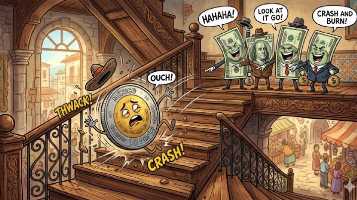 Peso mexicano no logra mantener el equilibrio y cae ante el dólar; tipo de cambio al cierre HOY miércoles 18 de marzo