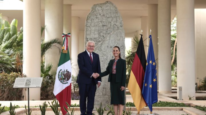 México y Alemania refuerzan relaciones diplomáticas; Sheinbaum recibe al presidente Frank-Walter Steinmeier
