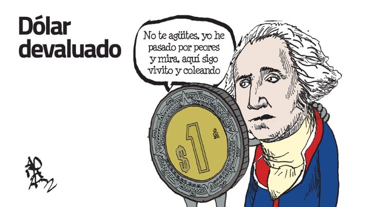 Cartón de Adrián: Dólar devaluado