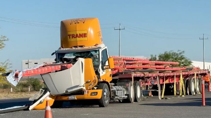 Muere trailero atravesado por las varillas que él mismo transportaba en su camión en la autopista Monterrey-Laredo