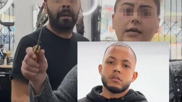 'Volveré y te mataré': mujer rompe la nariz y disloca la mano a barbero; no le gustó el corte de su hijo | VIDEO