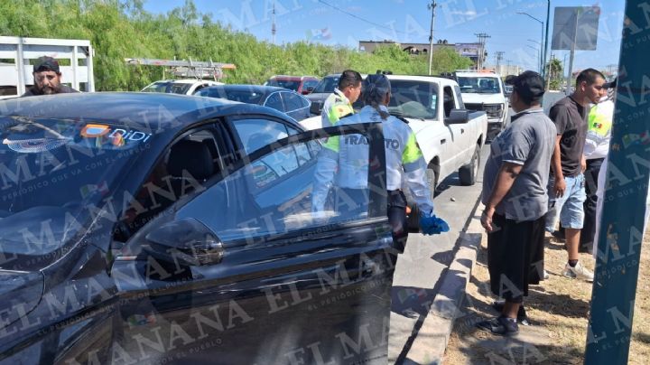 Nuevo Laredo: por un claxonazo, conductores se agarran a golpes y mujer termina hospitalizada