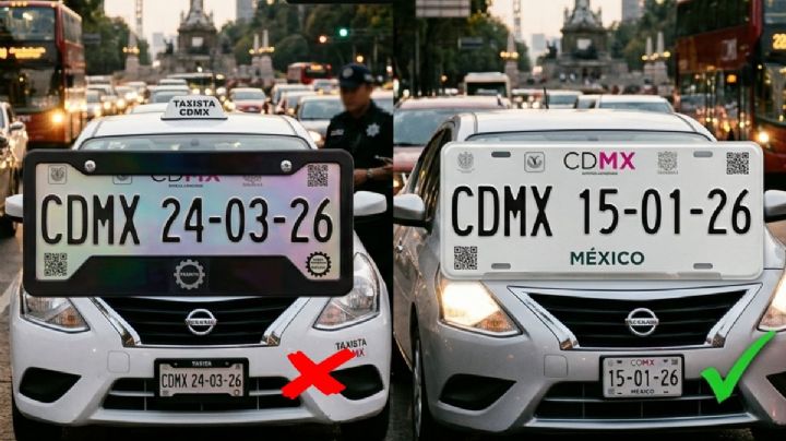 CDMX: ¿Cuáles son las portaplacas que están prohibidas en 2026?; evita multas de más de 3,000 pesos