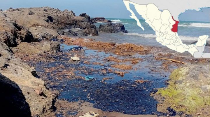 ¿Llegará a Tamaulipas la crisis ambiental por derrame de petróleo en Veracruz?; afectaciones superan los 600 km