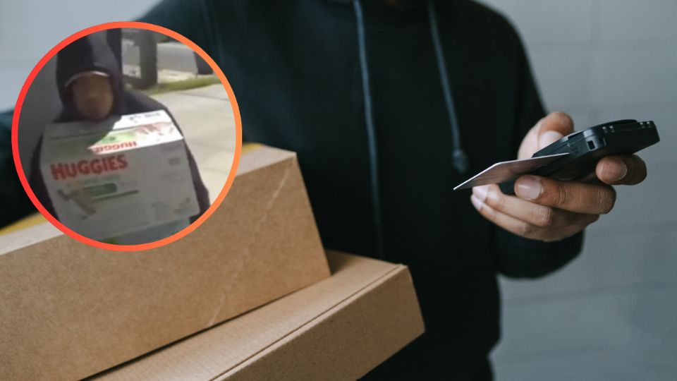 Captan a hombre robando paquetes