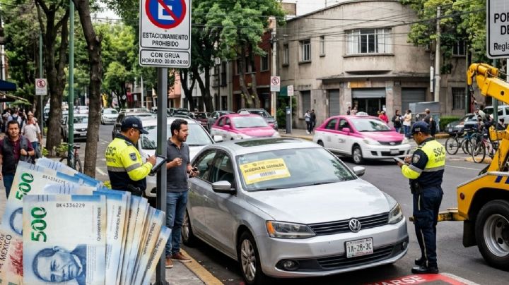 CDMX: Multas de más de $3,000 y corralón por estacionarse de esta manera