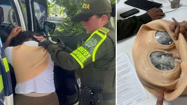 Mujer es detenida con casi 3 kilos de polvo blanco en sus ‘pechos’; eran imposibles de ignorar | VIDEO