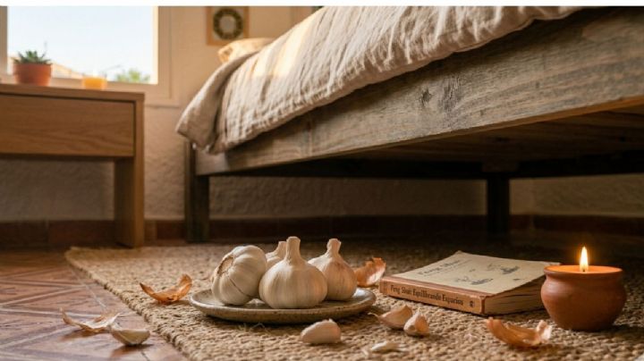 ¿Por qué se aconseja dejar un ajo debajo de la cama, según el Feng Shui?
