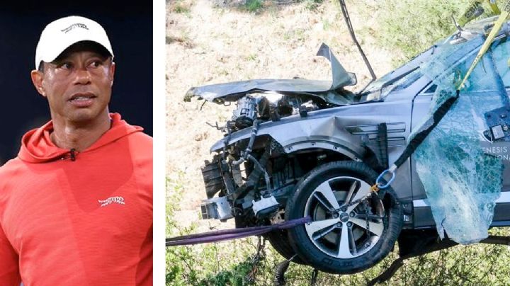 'Tiger' Woods sufre volcadura: imágenes del vehículo destrozado generan inquietud por su salud