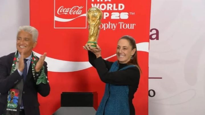 Sheinbaum presenta la Copa del Mundo en la mañanera desde Palacio Nacional