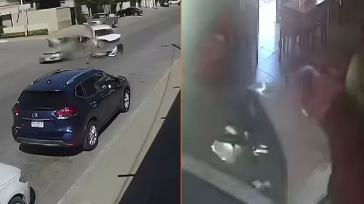 Auto se estrella dentro de un restaurante lleno de clientes; así ocurrió el accidente | VIDEO
