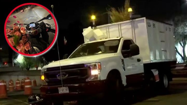 Pareja de motociclistas muere en fuerte accidente vial; ramo de rosas conmueve a rescatistas