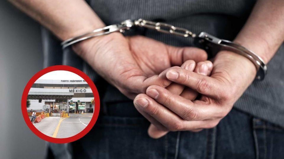 El hombre fue arrestado al intentar cruzar a Estados Unidos.