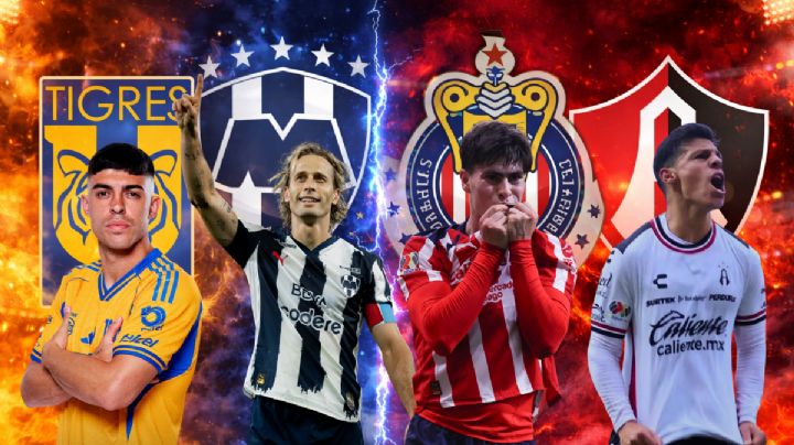 Doble clásico este sábado en la Liga MX: Tigres vs. Rayados y Atlas vs. Chivas prometen emociones fuertes