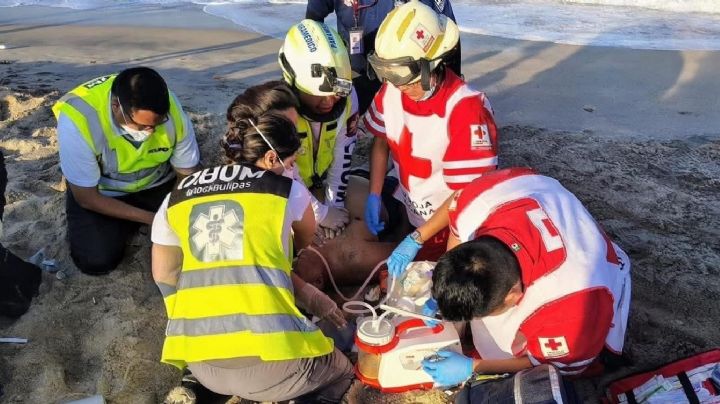 Vacaciones de Semana Santa dejan primer fallecido en Tamaulipas; hombre murió tras entrar al mar en Altamira