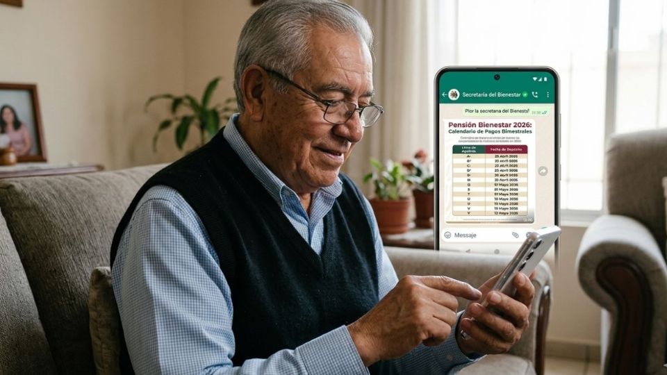 El calendario de pagos de la Pensión Bienestar 2026 se puede consultar por WhatsApp