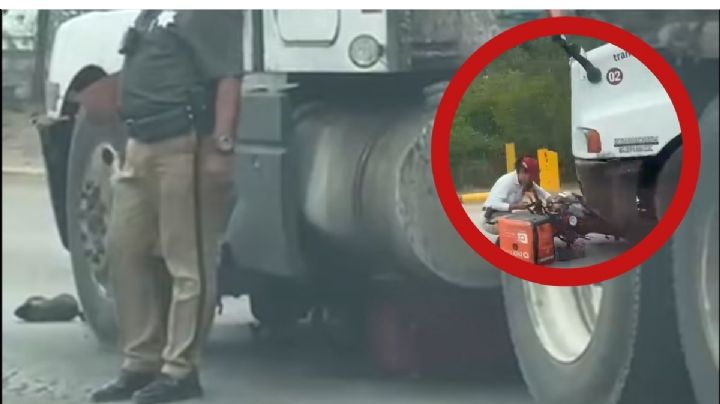 Tráiler aplasta a repartidor de DiDi Food y lo deja destrozado; así fue la tragedia