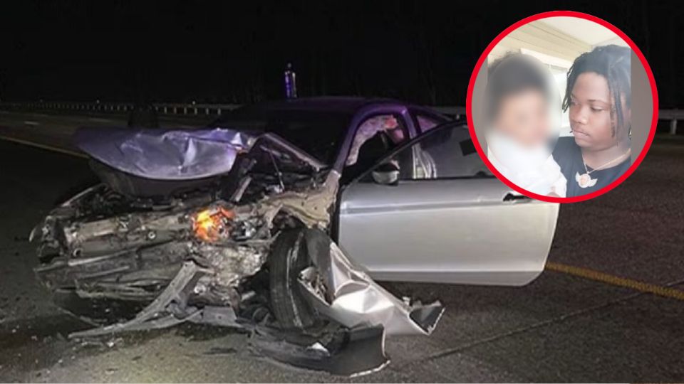 La joven madre también resultó gravemente herida en el accidente y permanece hospitalizada