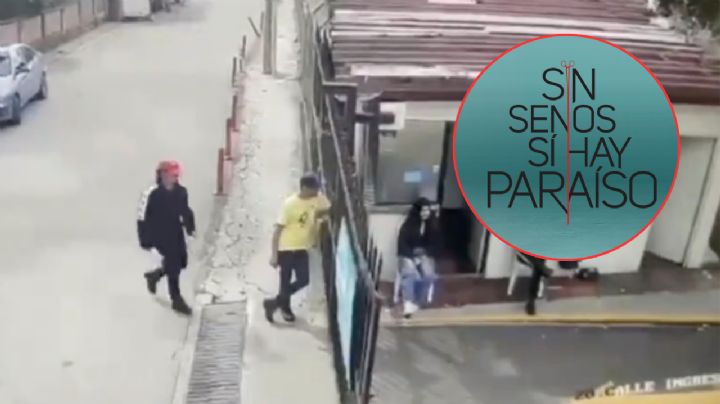 MOMENTO EXACTO en que hombre irrumpe en set de 'Sin senos sí hay paraíso' y ataca a sangre fría a miembros de la producción