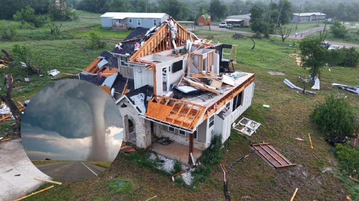 Feroz tornado en Bahía Runaway, Texas, cobra la vida de dos personas y desplaza a 20 familias | VIDEO